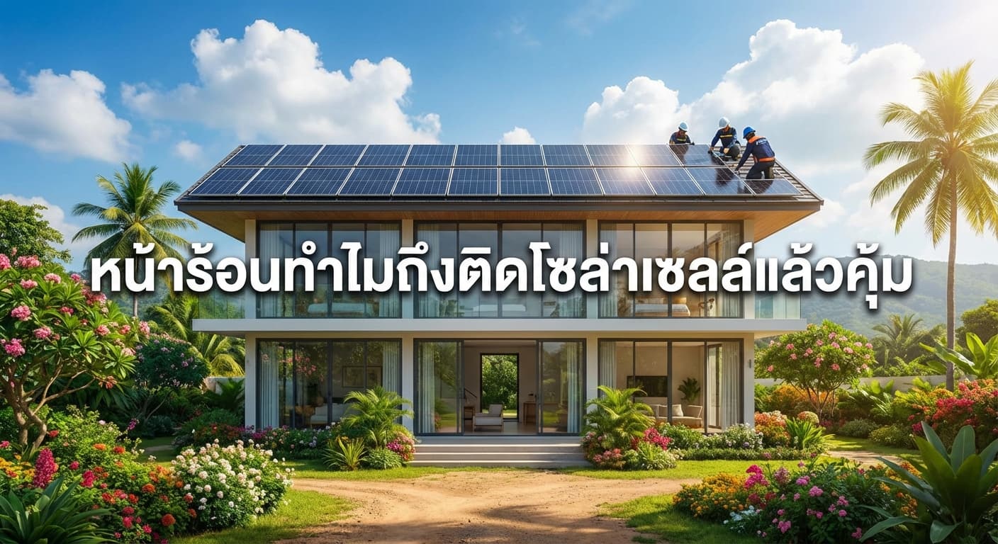 หน้าร้อนนี้ทำไมต้องติดโซล่าเซลล์? เอนีเทค (Aneetech) ชลบุรี เผยเคล็ดลับประหยัดค่าไฟหลักหมื่น!