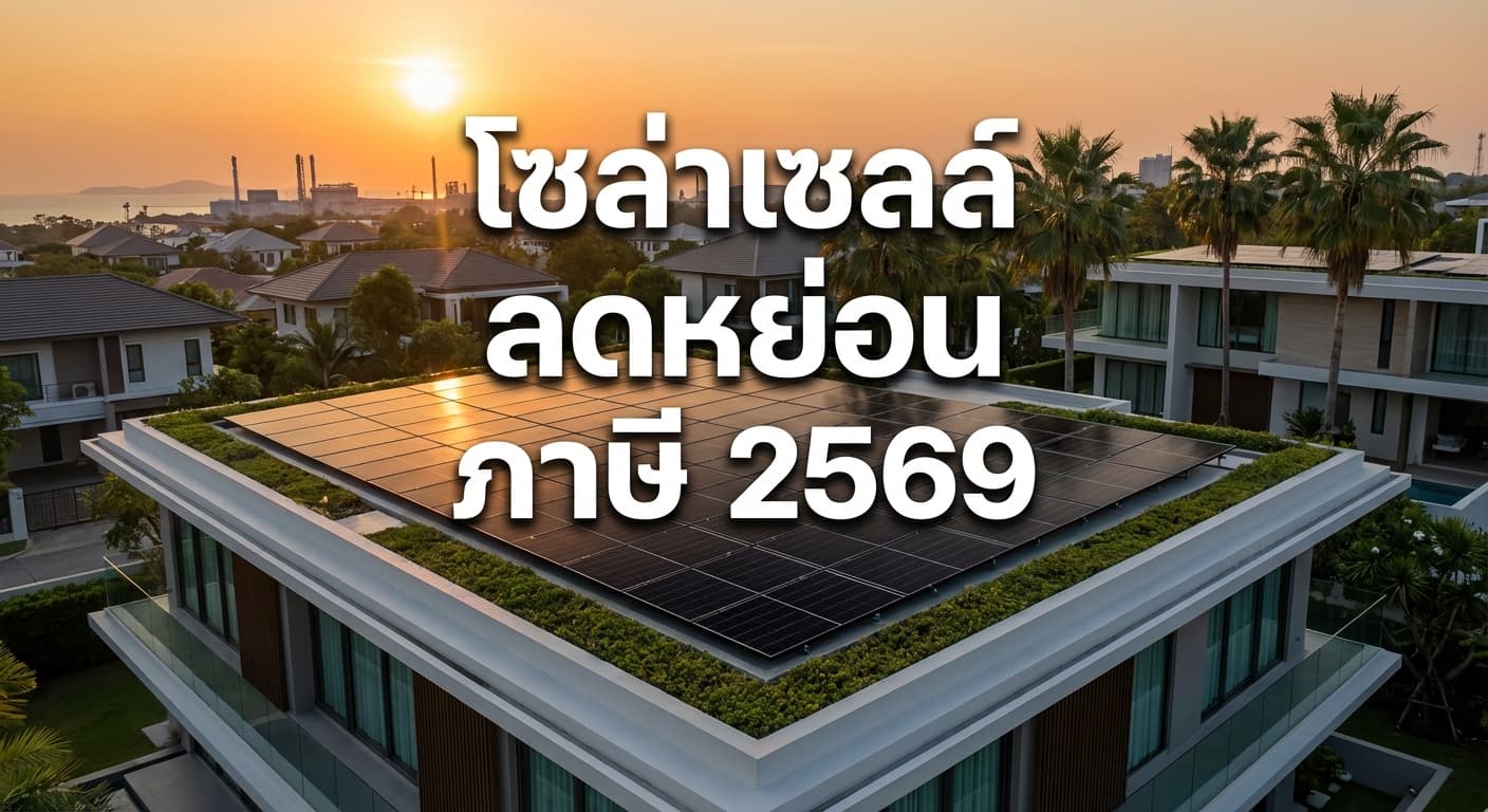 โซล่าเซลล์ ลดหย่อน ภาษี 2569 ติดคุ้ม ลดค่าไฟแรง พร้อมโปรพิเศษจาก เอนีเทค ชลบุรี
