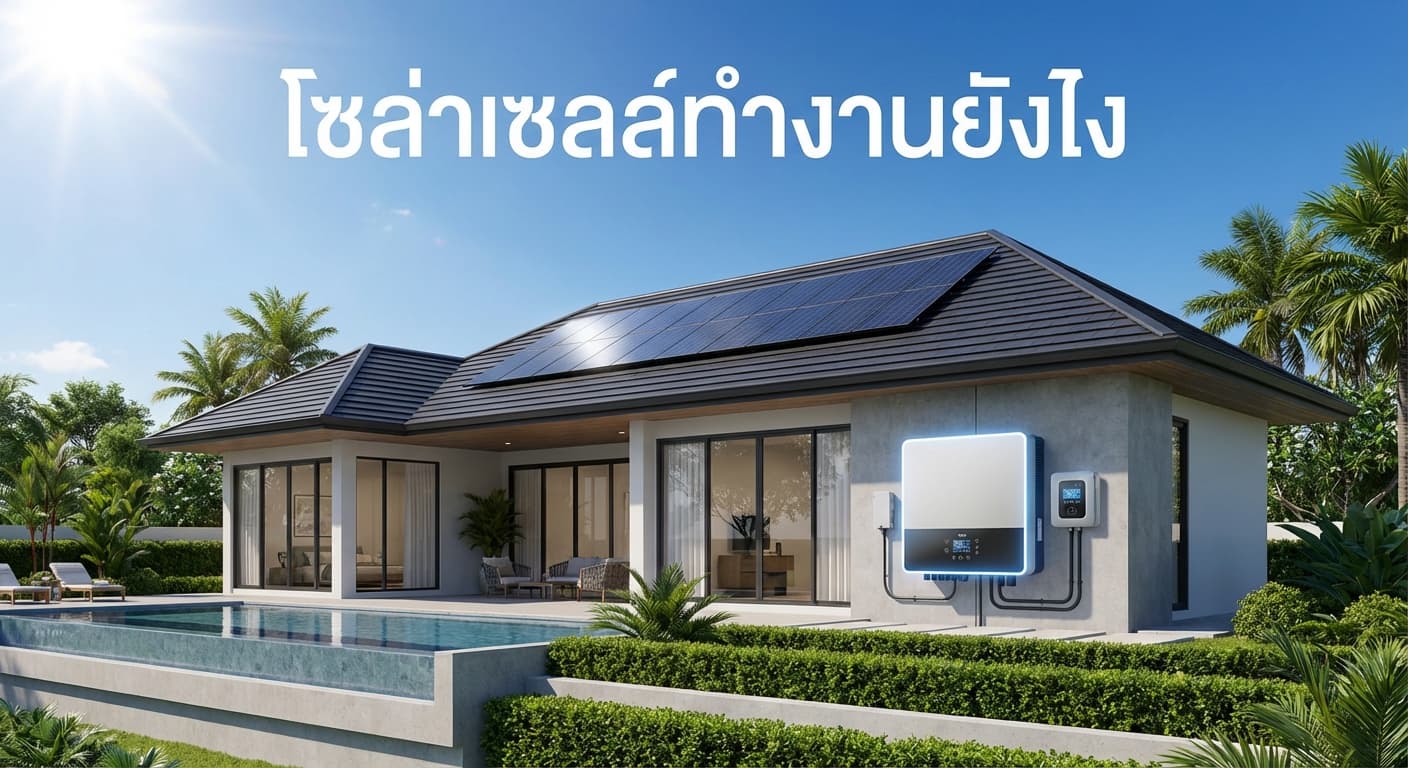 โซล่าเซลล์ทำงานยังไง? เข้าใจง่ายใน 5 นาที พร้อมเจาะลึกความคุ้มค่าสำหรับชาวชลบุรี โดย เอนีเทค